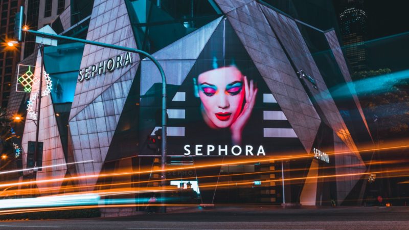 Make-up brands Sephora store