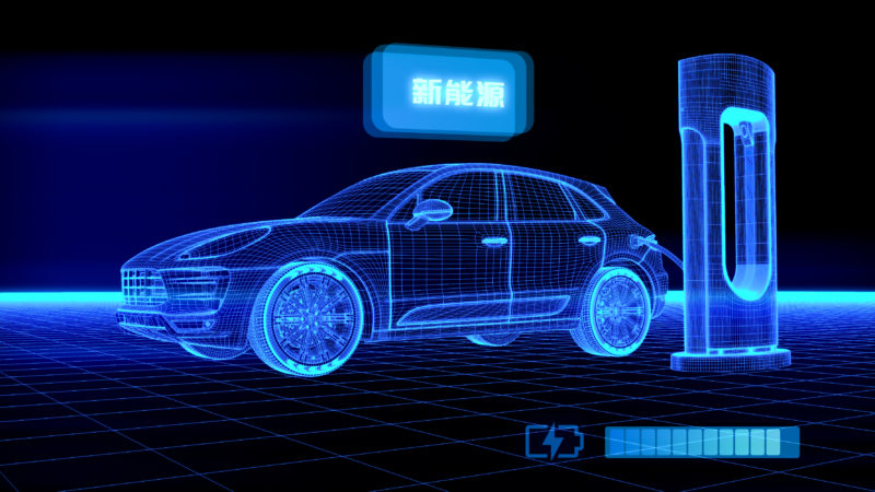 Digital model of a car