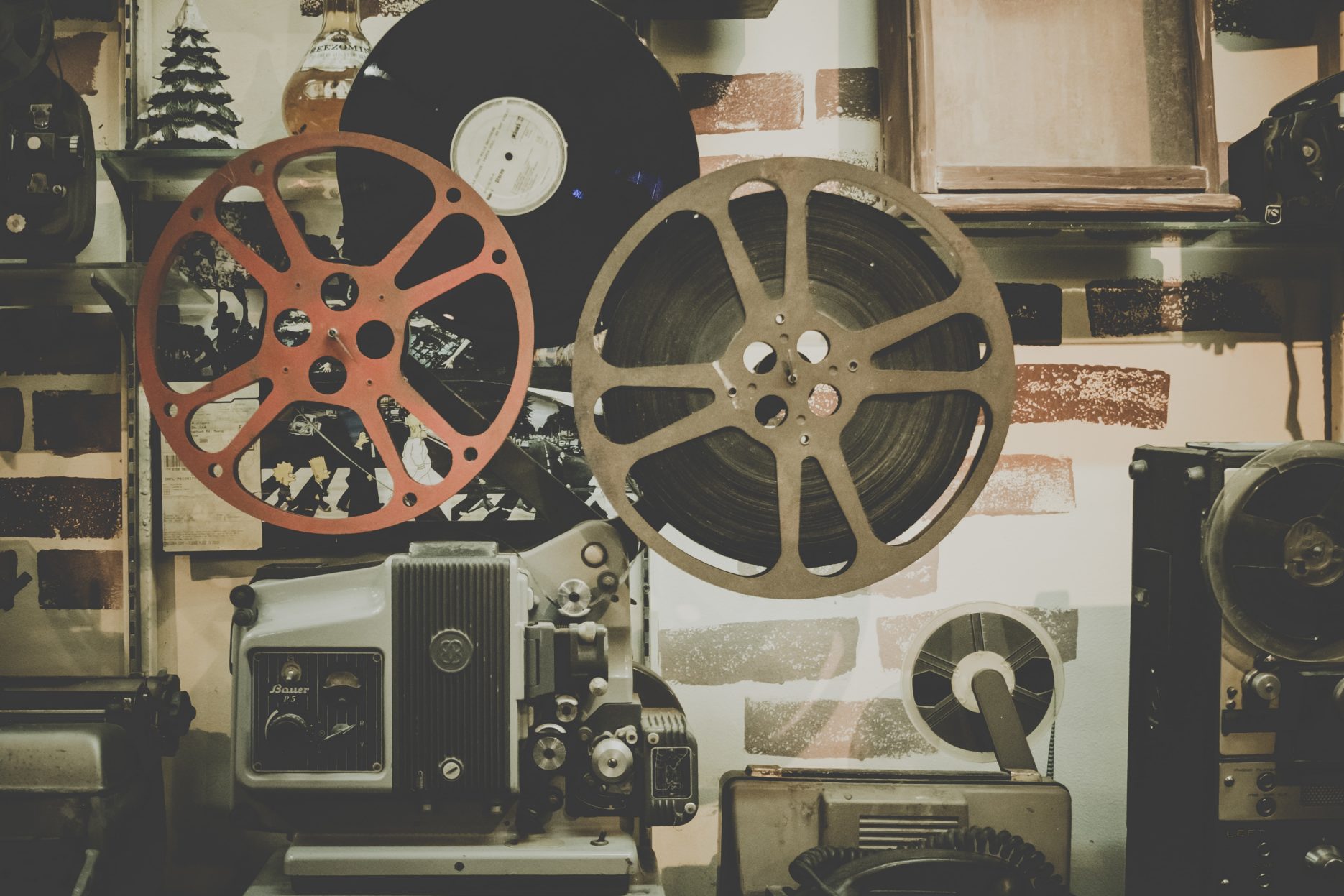 Old-school film equipment