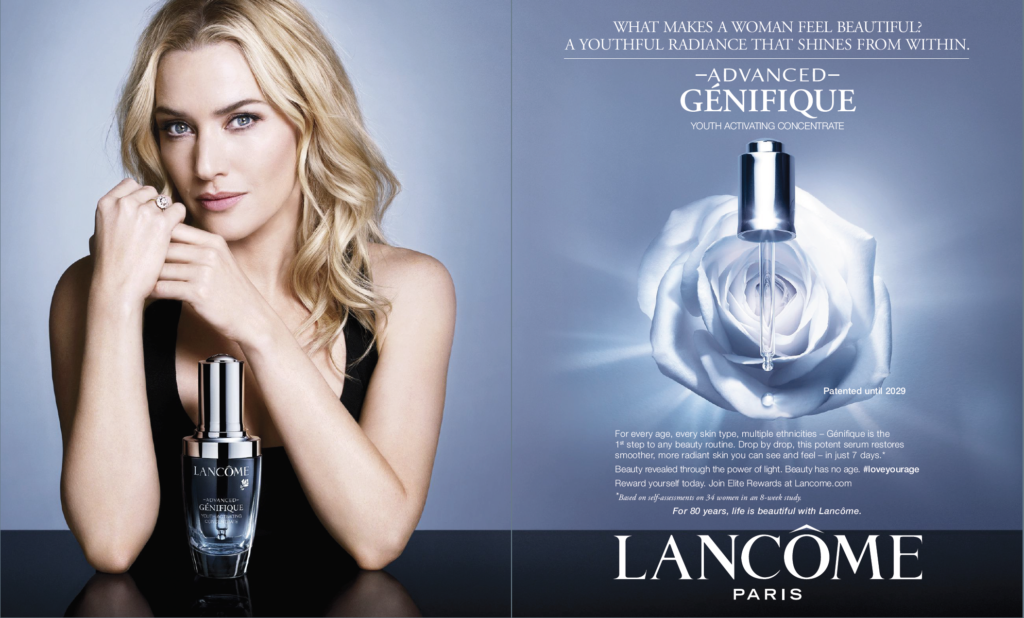 Lance Advanced Genifique Serum campaign