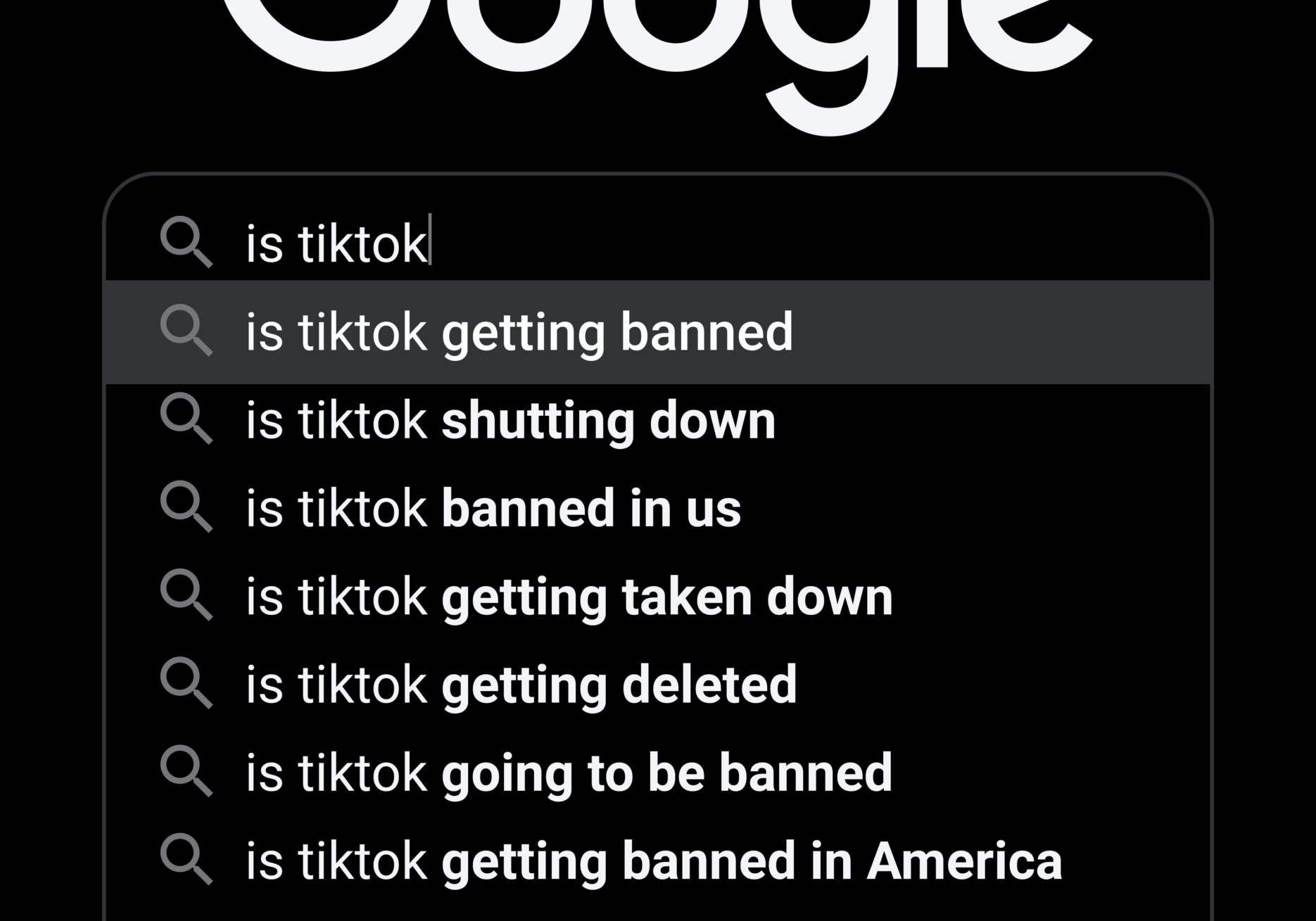 Is Tik-Tok getting banned google search