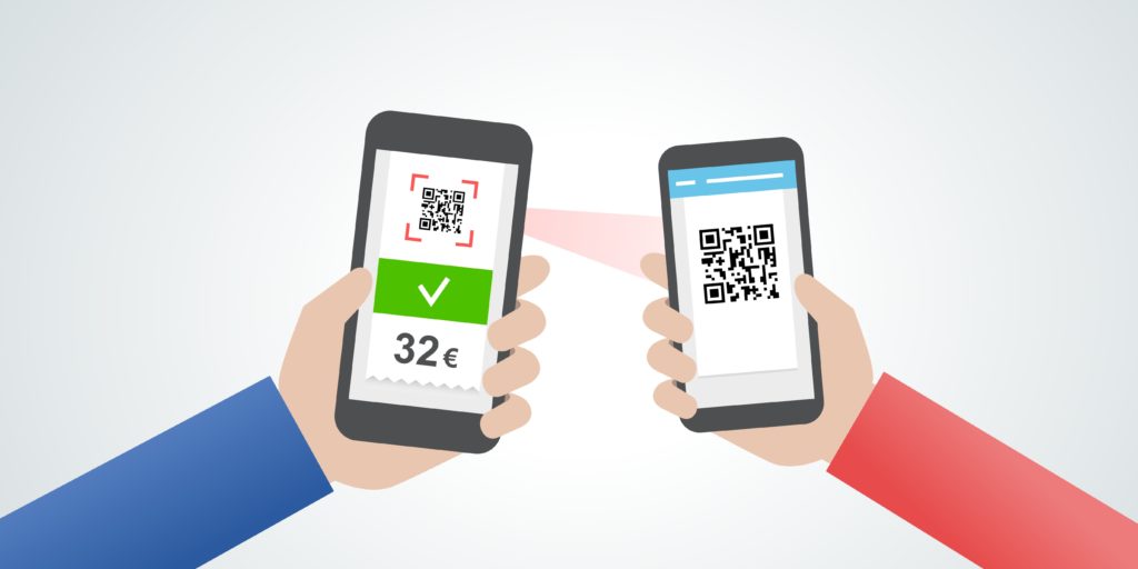 The use of QR codes in China