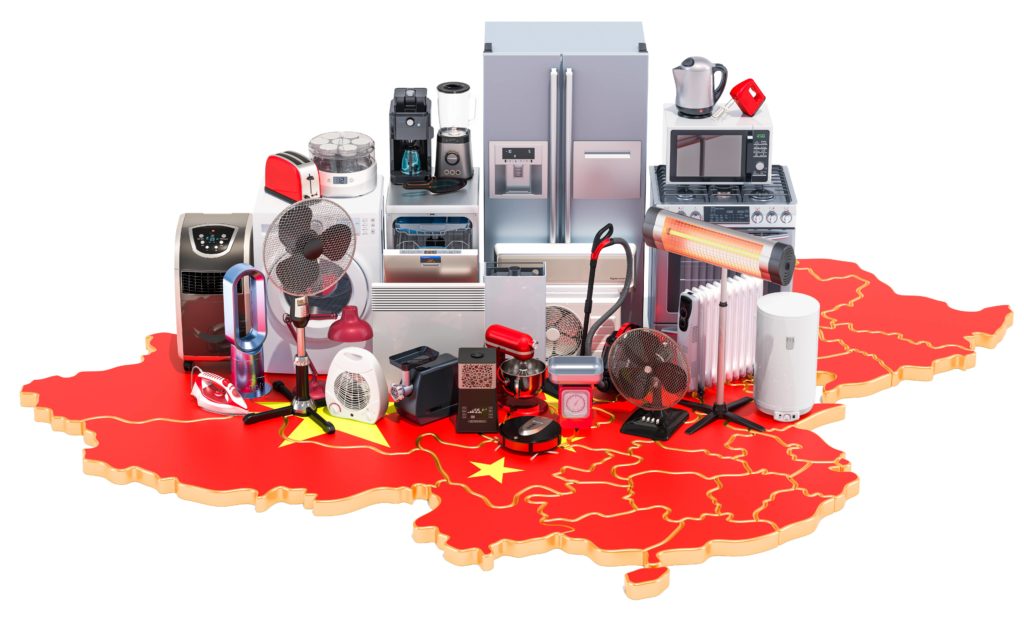 Growth of popularity of home appliances in China