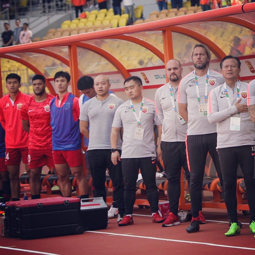 Football physio Ian Walker in China