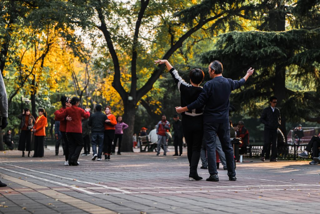 Square dancing in China