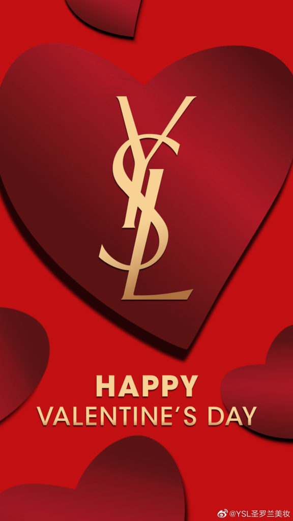 YSL Valentine's Day campaign Credit: YSL