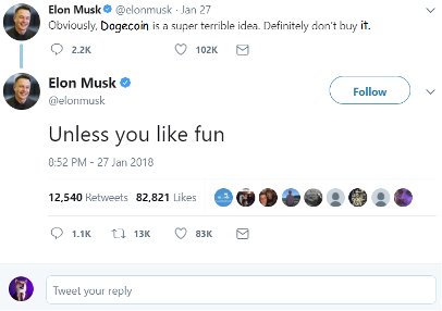 Elon Musk on Twitter