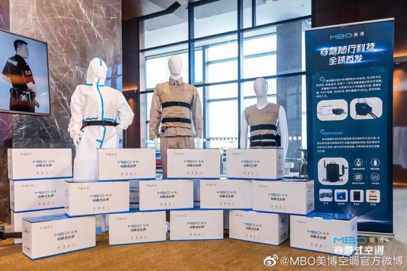 China unveils new wearable tech an airconditioned hazmat suit