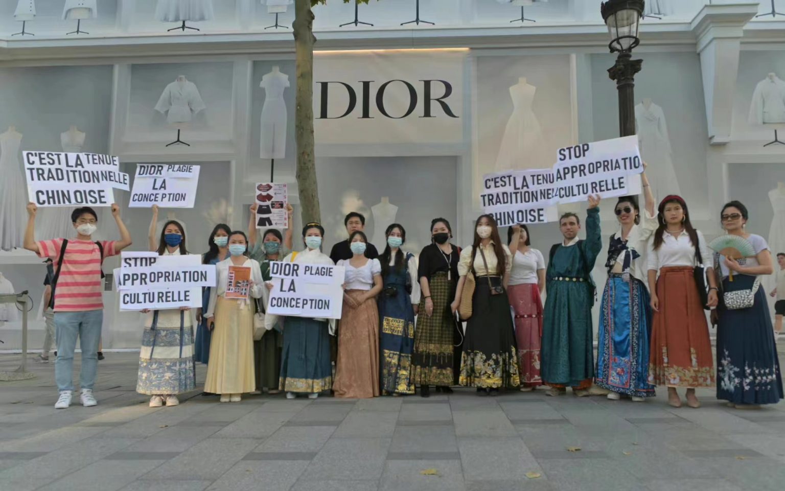 Chinese students in Paris protest outside Dior’s boutique over alleged cultural appropriation