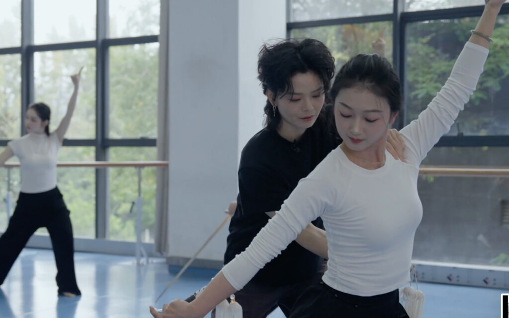 the sword in her hand 