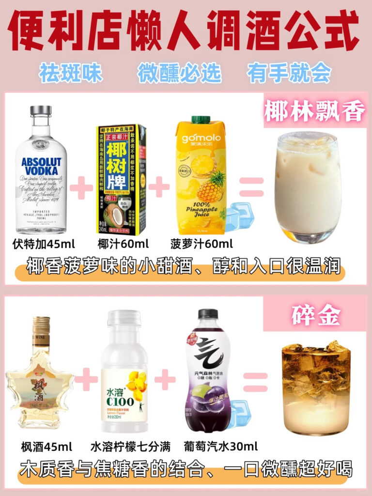 Convenience store cocktails
