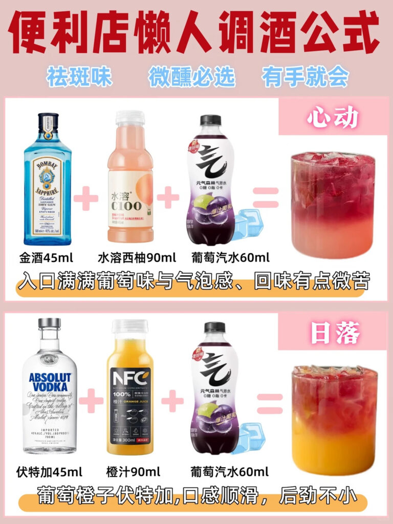 Convenience store cocktails