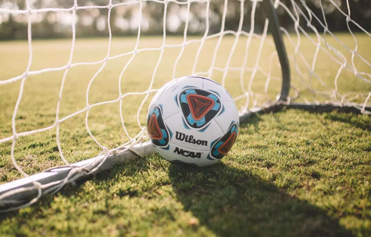 Football in net