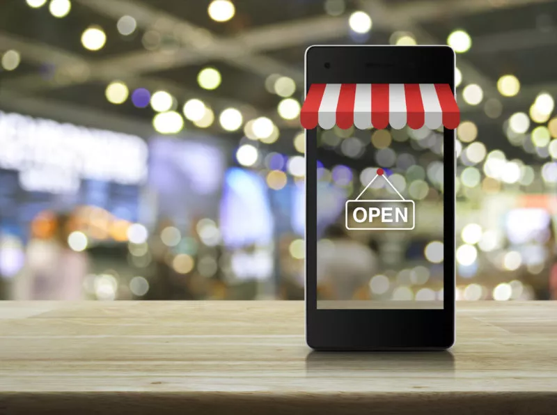 E-commerce through a smart phone