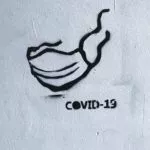 Graffiti of COVID-19 mask