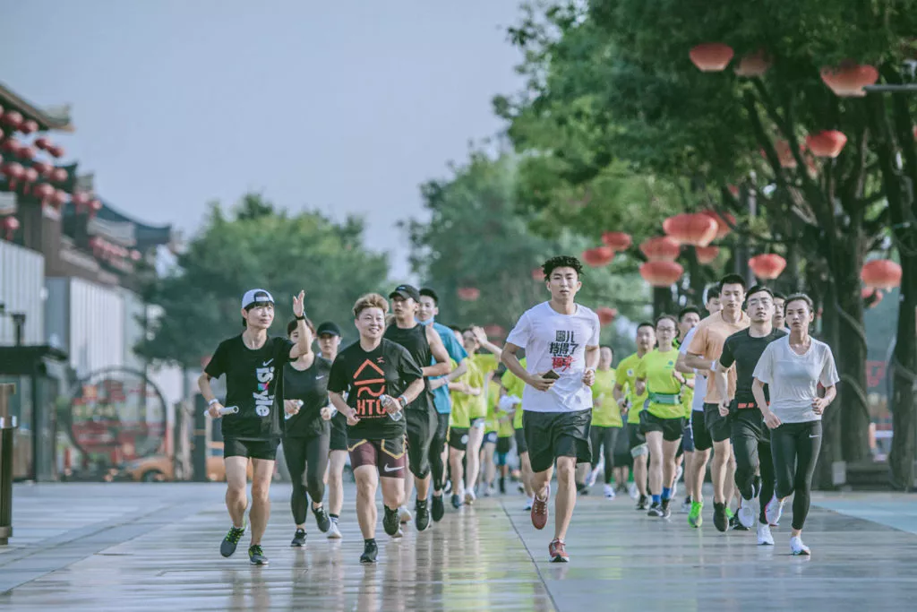 Nike charity run for Hubei children