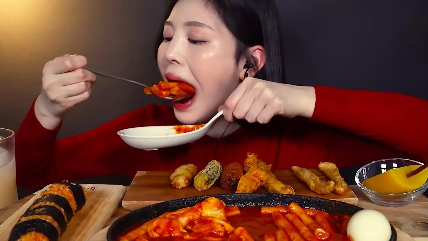 Mukbang or eating livestreamer