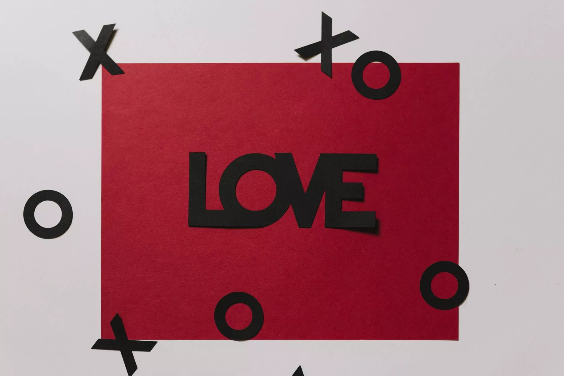 Red LOVE poster