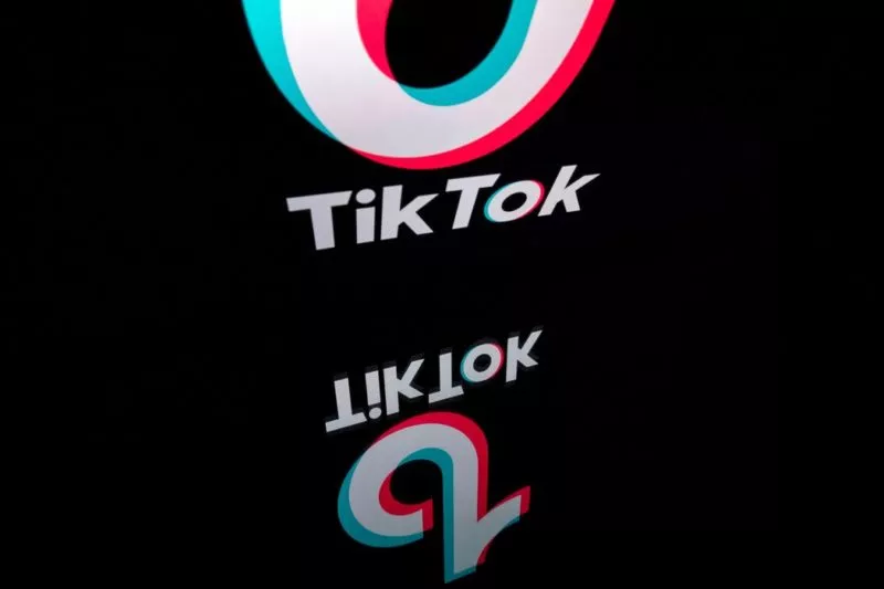 Reflection of TikTOk logo