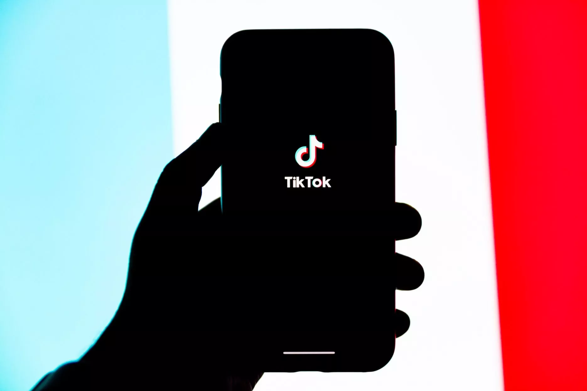 TikTok app on phone screen