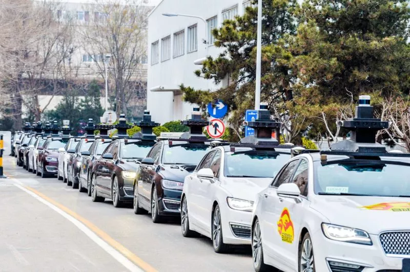 Baidu self-driving taxis