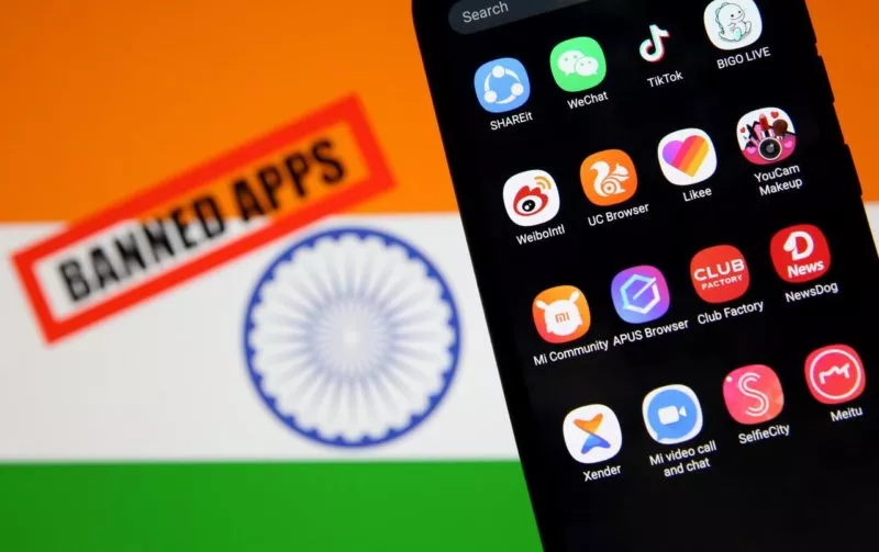India bans Chinese apps