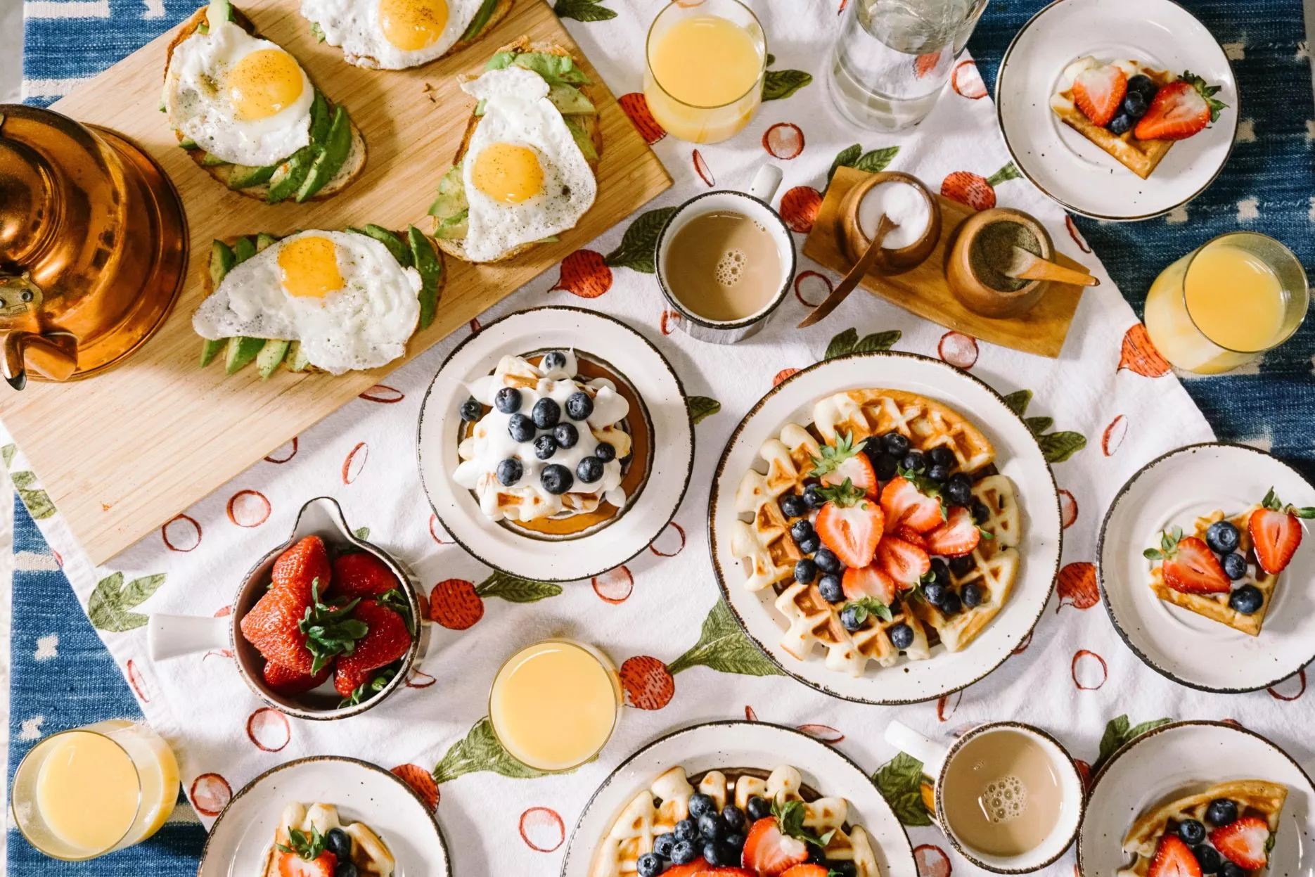 Table of food items