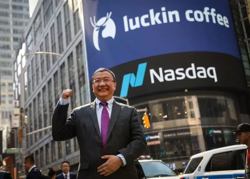 Luckin Coffee files for bankruptcy. Credit: The Wall Street Journal