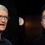 Tim Cook talks to apple student. Credit: Zhihu