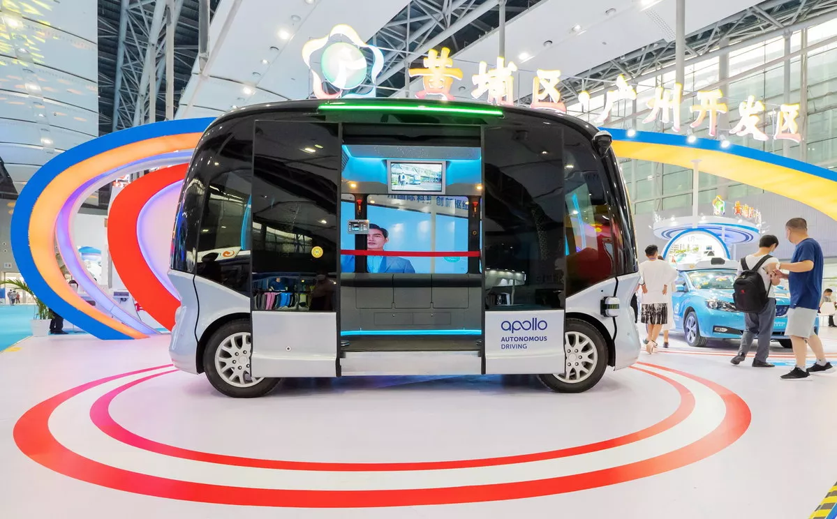 Baidu's self-driving bus. Credit: China Daily