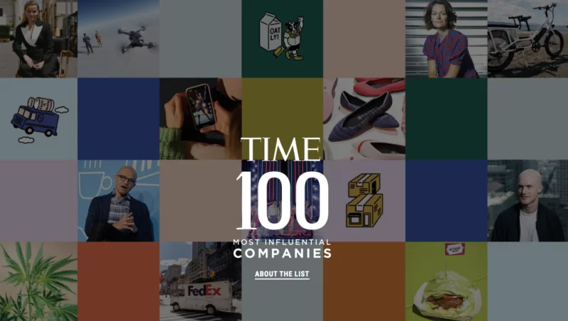 Time's 100 most influential companies. Credit: Time