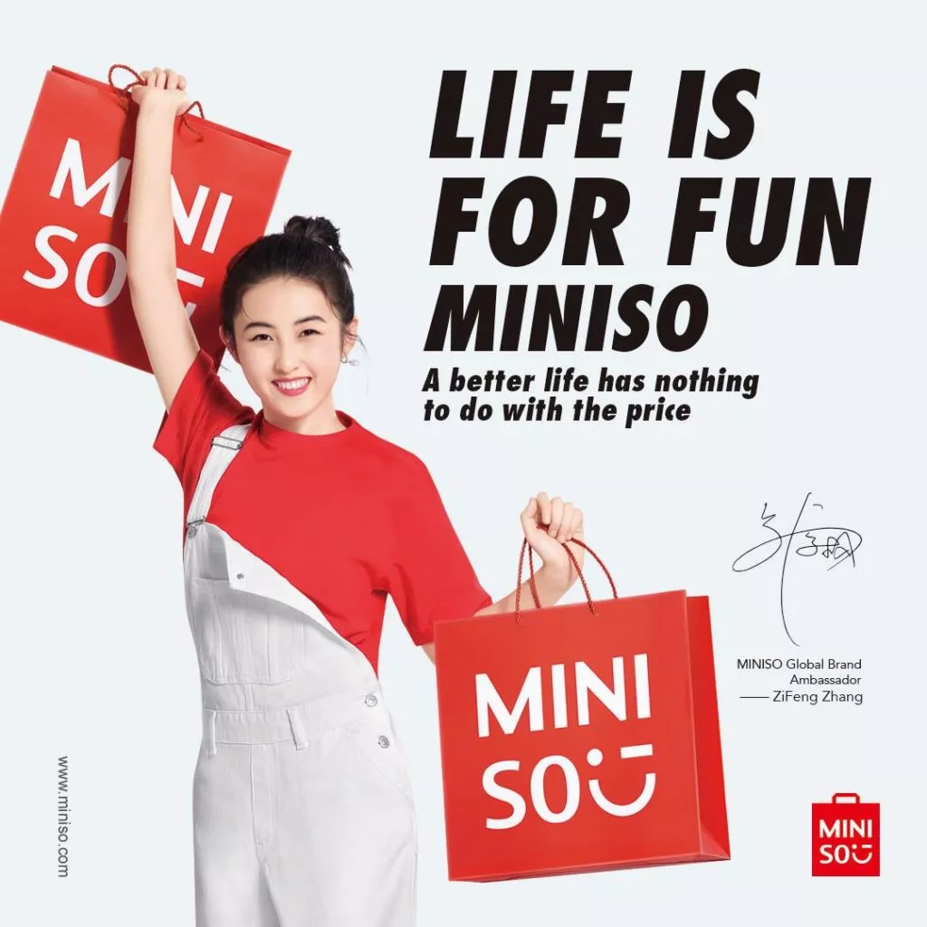 Zhang Zifeng in Miniso campaign