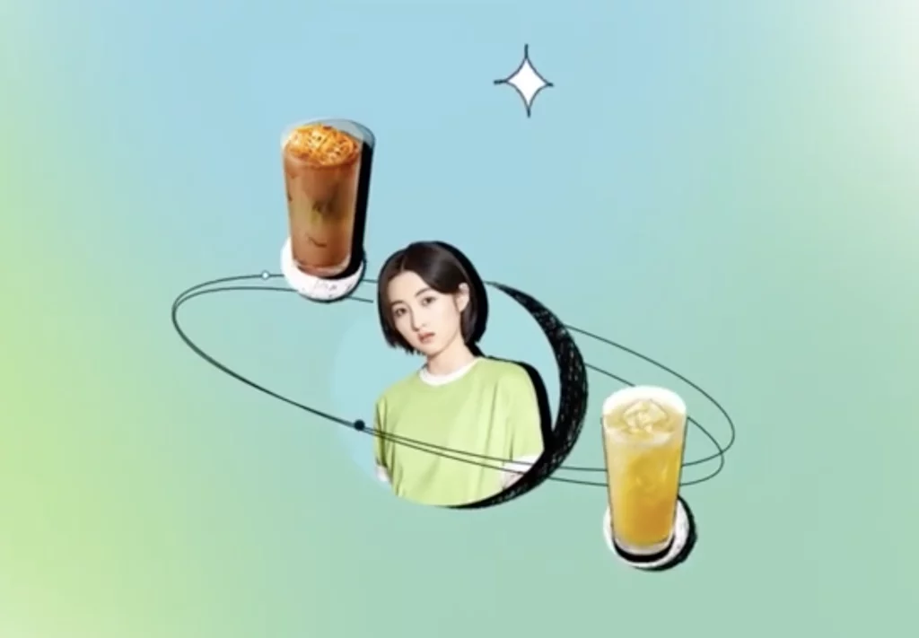 Zhang Zifeng in Starbucks campaign