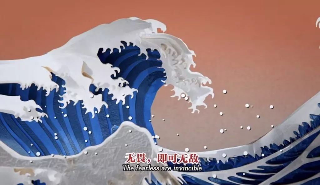 Kuaishou papercutting video for the Olympics