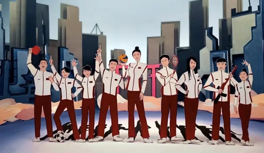 Kuaishou papercutting video for the Olympics