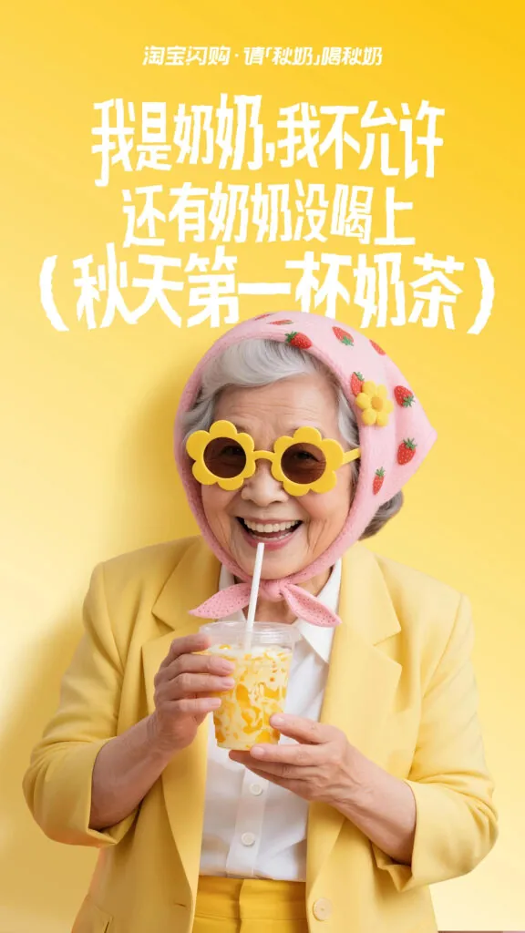 Taobao Autumn milk poster