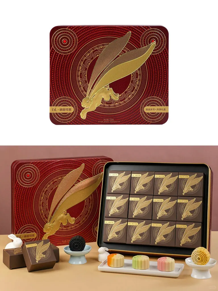 Pangdonglai mooncake box as designed by Alan Chan