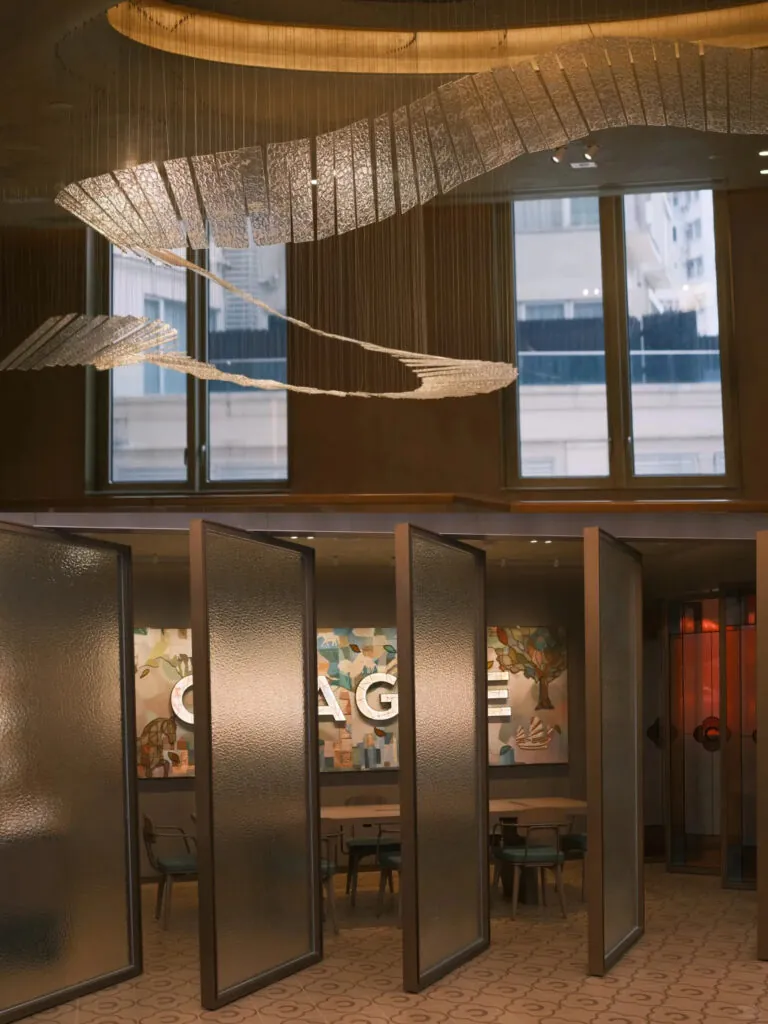 the interior of the Chagee Tea Warehouse 