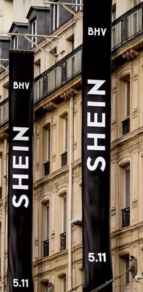 Shein BHV Paris partnership